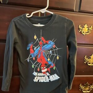 Marvel Black Long Sleeve Spider-Man Graphic Tee